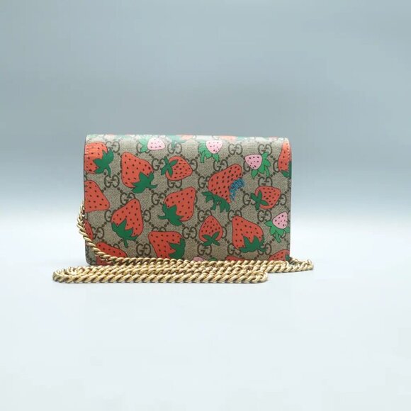 100% Authentic GUCCI  Brown Canvas Shoulder Bag 742-102024 - Picture 2 of 12